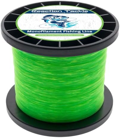 Reaction Tackle Monofilament Fishing Line, Pro Grade Nylon Mono Line by ReactionTackle