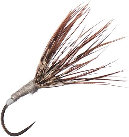 BASSDASH Trout Fly Fishing Flies Tenkara Wet Dry Flies Nymphs Sakasa Kebari 12pcs Assortment Barbless Barbed Hooks - Image 5