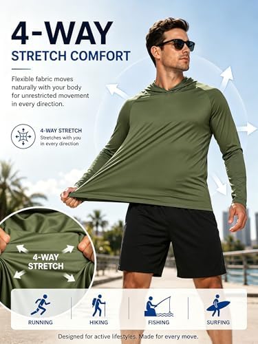 ZITY Men's Lightweight Pullover Hoodie UPF 50+ Fishing Shirts Sweatshirt - Image 6