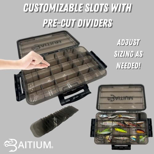 Baitium XTRAseal Waterproof Fishing Tackle Box Organizer, Tackle Boxes With Dividers, Tacklebox for Fishing, 3600 3700 Tackle Tray, Fishing Gear - Image 4