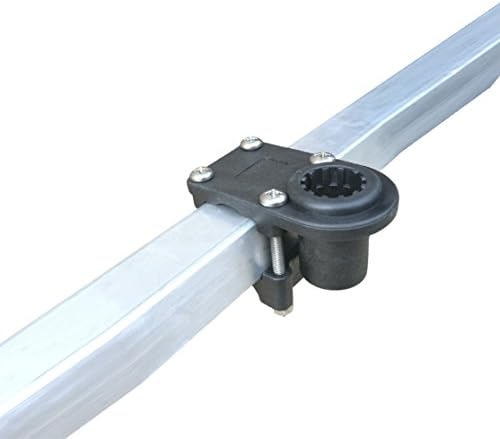 Brocraft 1-1/4" Square & 7/8"-1" Round Rail Mount Compatible with Scotty Rod Holder, Pontoon Boat Fishing Rod Holder Mount, No Drilling Required - Image 2