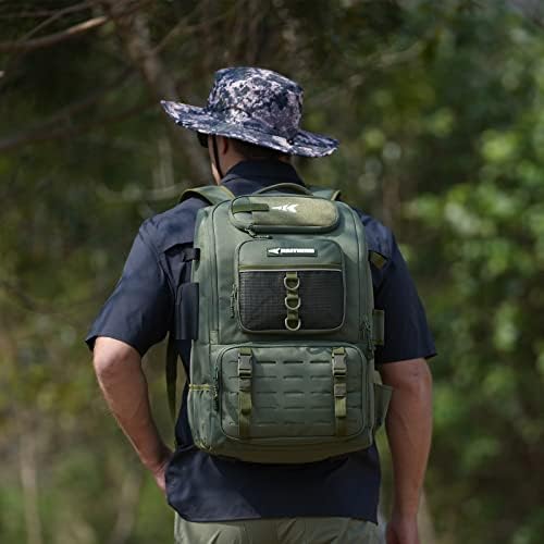 KastKing KarryAll Fishing Backpack with Rod Holder 4 Tackle Boxes, 40/26L - Image 6