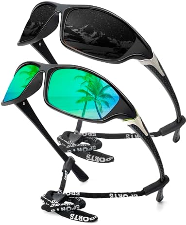 KALIYADI Sports Polarized Sunglasses Men UV400 Protection for Fishing Driving Cycling by KALIYADI