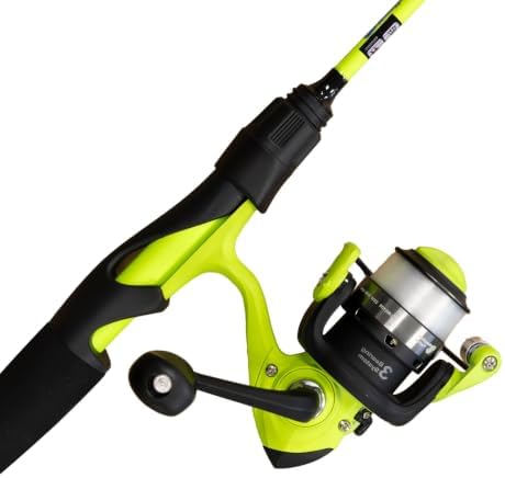 Reaction Tackle 2-Piece IM6 Carbon Fishing Rod and Reel Combo for Bass, Panfish, Trout, and Freshwater Fishing by ReactionTackle