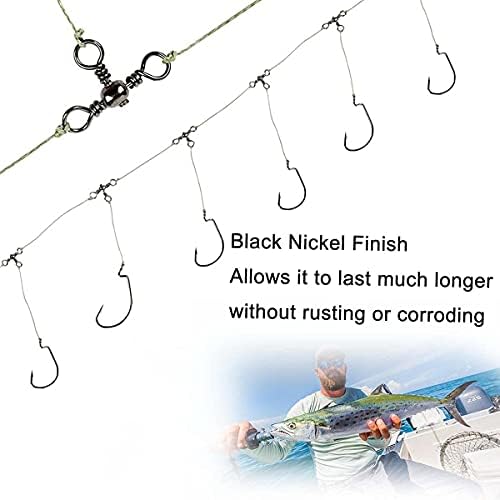 AKOSU 120pcs Fihshing Accessories Three Way Swivels Cross Line Barrel Stainless Steel Swivel Saltwater T-Turn Fishing Line Connector #2, 4, 6, 8, 10 - Image 7