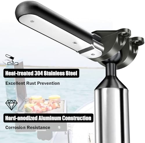 Buzzlett Rod Holder Mount Compatible with Magma Marine Rectangular Grills - Image 2