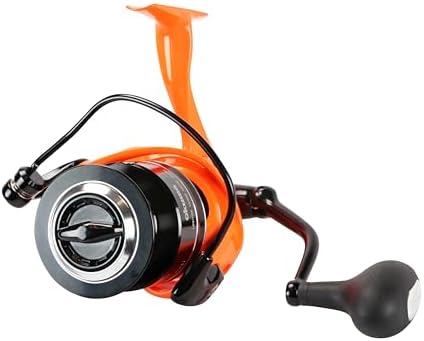 Okuma Cat Slayer Custom Spinning Reel – 6000 Size Catfish Reel with DFD Dual Force Drag, Flite Drive System, UV Reactive Body, Neon Green, CSC-6000NO - Image 4