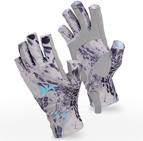 KastKing Sol Armis UPF50+ Fingerless Fishing Gloves, Men and Women by KastKing