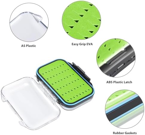 Gonex Fly Boxes for Fly Fishing files Jigs Waterproof Double Sided Fly Case - Image 5