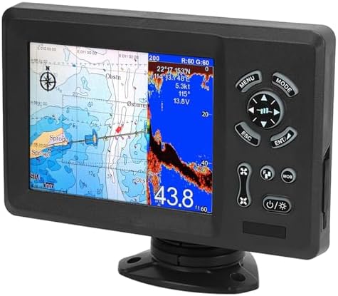 7in Marine Plotter Built in Fish Finder Colored LCD Display Split Screen IP66 Boat Navigation Locator Marine PlotterGPS PlotterBoat PlotterMarine LocatorBoat Navigation - Image 3