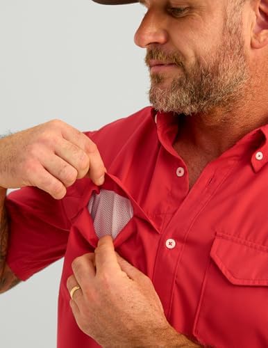 HUK Men's Tide Point Kc Scott Original Artwork Short Sleeve Shirt, Fishing Button Down - Image 5