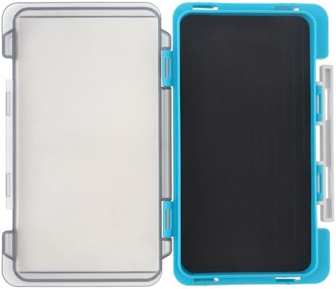 Fishing Tackle Box Slit Foam Case, Super Slim Fishing Lures Jig Box Hooks Spinners Spoons Storage Tackle Tray, (6.8 * 3.8 * 0.8inch) (Blue) - Image 3
