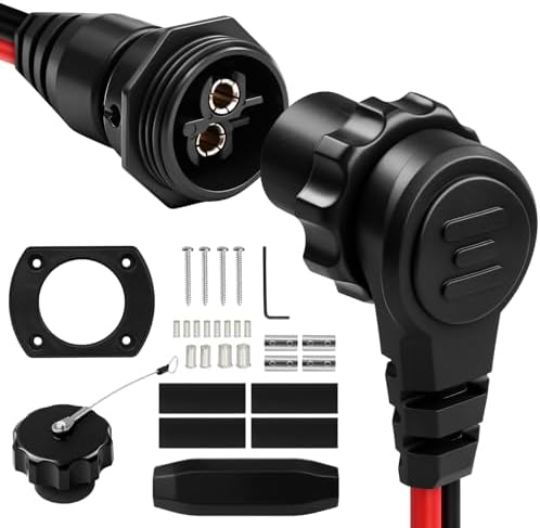 1865120 MKR-28 Trolling Motor Plug, Male Female Trolling Motor Socket Connector for Minn Kota Freshwater and Saltwater Marine Battery Boat Accessory 12V 24V 36V 48V Waterproof by RefrigeratorOvenaccessories