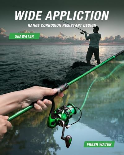 Ghosthorn Telescopic Fishing Rod and Reel Combo,Spinning Travel Kit - Image 5