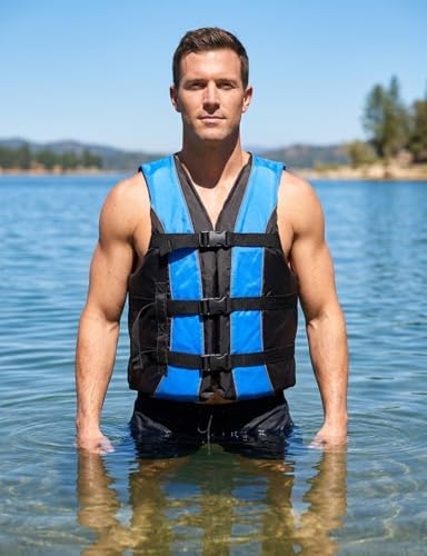 Hardcore Life Jacket Paddle Vest; Coast Guard Approved Type III PFD Life Vest Flotation Device; Jet ski, Wakeboard, Kayak; Ideal Extra Life Jacket for Your Pontoon Boat - Image 3