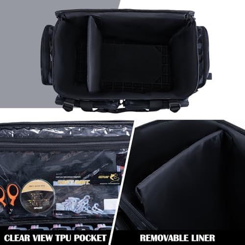 Goture Large Tackle Bag, Water Resistant Saltwater Gear Storage - Image 3