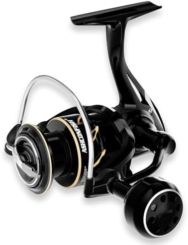 Ashconfish DF Series Spinning Reel Saltwater & Freshwater Fishing Reel, Lightweight Nylon/Fiberglass Frame, 7+1BB, 5.2:1 Gear Ratio,Long-Distance Casting DF - Image 2
