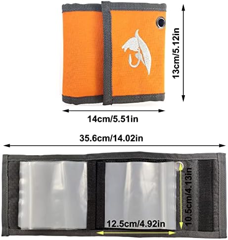 Aventik 10 Pockets Fishing Tackle Binder LeaderTippet Line Leader Wallet - Image 3