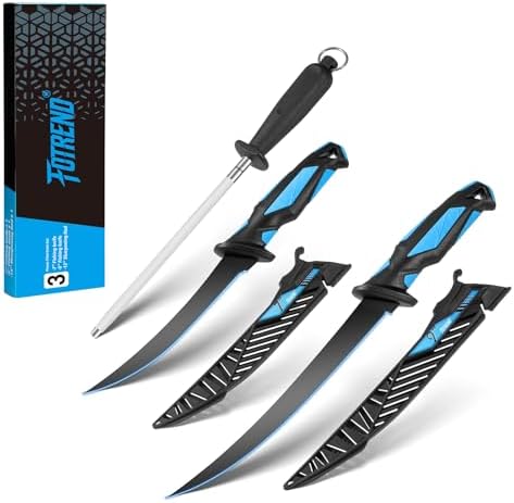 Fillet Knife Kit Combo,Fishing Gear and Gifts for Men by Fotrend