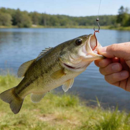 100Pcs Fake Worms Fishing Worms Soft Plastic Fishing Lures Bait Lifelike Fake Bloodworm for Freshwater Bass - Image 5