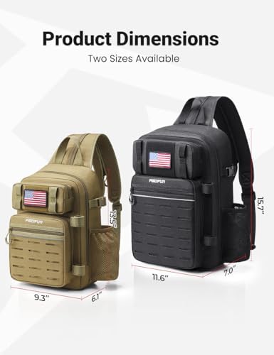 Piscifun Fishing Backpack Tackle Bag, MOLLE & 2 Rod Holders, Multi Storage - Image 6