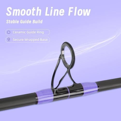 4-Piece Surf Fishing Rod,9-15 FT Saltwater Surf Spinning Fishing Rod - Image 4