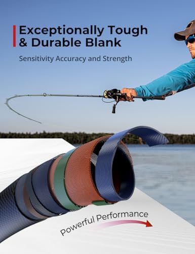 Piscifun Torrent Fishing Rod, IM6 Carbon 2-Piece Baitcaster & Spining Rod - Image 2
