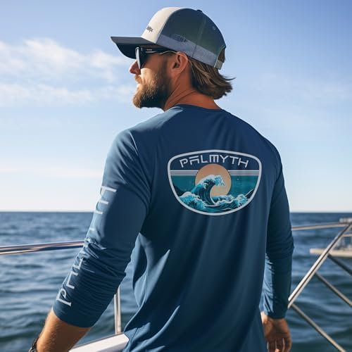 Palmyth Fishing Shirts for Men Long Sleeve UPF 50+ T Shirt Sun Protection - Image 2
