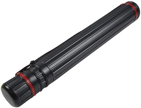 DEWEL Poster Tube 30"-51", Telescoping Blueprint Holder Art Tube with Strap by DEWEL
