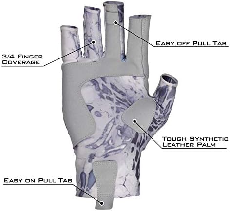 KastKing Sol Armis UPF50+ Fingerless Fishing Gloves, Men and Women - Image 2