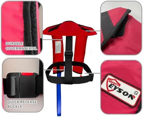 Automatic Inflatable Life Jacket|Life Vest for Adults|PFD Low Profile|Supports up to 330 lbs - Image 3