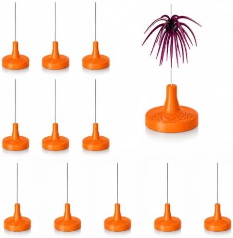 Universal Soft Bait Storage Holder System, Vertical Suspension Pin Design for Urchin & Dice Lures, Prevents Tentacle Deformation and Color Bleeding, 12 Pack (orange) by Unknown