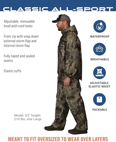 FROGG TOGGS Men's Classic All-Sport 3-Layer Waterproof Breathable Rain Suit - Image 2