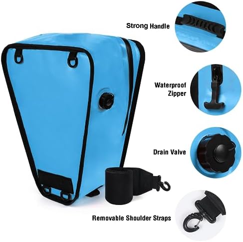Buffalo Gear Insulated Kayak Cooler 15" x 18" Kayak Cooler Bag with Shoulder Strap for Fishing, Kayaking-Keeps Your Catch or Drinks Cold All Day, Blue - Image 4
