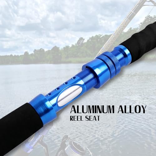 Fiblink Saltwater Graphite Jig Jigging Spinning Fishing Rod Deep Sea Jig Pole 5'6"/6' - Image 4
