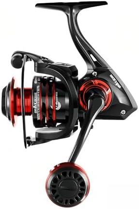 Spinning Fishing Reel – Metal Spool & Alloy Handle, Long-Cast Deep Spool Reel, Smooth Drag System, 13+1 Bearings, Adjustable Folding Handle, Freshwater & Saltwater Lure Reel by Unknown