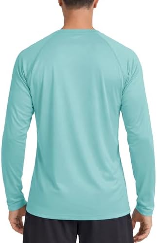 Boladeci Men's UPF 50+ Sun Protection UV SPF Shirts Long Sleeve Lightweight Quick Dry Swim T-Shirts Rash Guard - Image 6