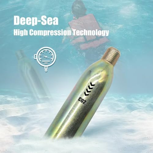 24 Gram CO2 Cartridge for Life Vest, Auto/Manual PFD Life Jacket Rearming Kit, Metal Cartridge for Life Jacket CO2 Cartridges, 24 Gram Co2 Cartridge 1/2 Thread for Life Jacket - Image 4