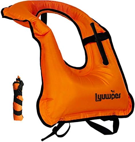 Inflatable Snorkel Vest Adult Snorkeling Jacket Free Diving Swimming Safety by Lyuwpes