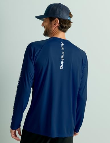 HUK Men's Pursuit Vented Long Sleeve Fishing Shirt (+30 UPF) - Image 2