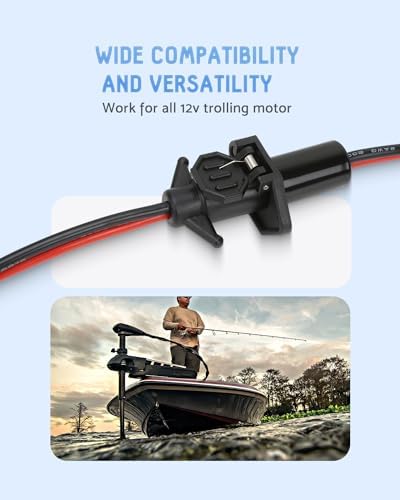 Trolling Motor Plug,Trolling Motor Plug and Receptacle 12v for Minn Kota,Waterproof Trolling Motor Quick Connect,Heavy-Duty Male and Female Trolling Motor Connector - Image 5