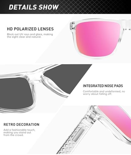 KALIYADI Polarized Sunglasses for Men, Lightweight Sun Glasses with UV Protection for Driving Fishing Golf - Image 5