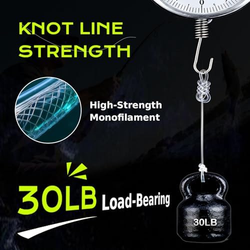 Pre-Tied Dropper Loop Knots Fishing Line, 80 Knots Monofilament Leader with 5.5" Loop Diameter & 18" Spacing, Saltwater & Freshwater Fishing Knots Line for Sea Bass, Snapper, Cod - Image 4