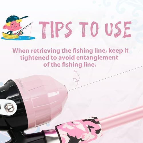 WIDDEN Kids Fishing Pole with Reel Beginner Kit for Boys Girls Ages 3-12 - Image 6