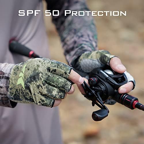 KastKing La Sal UPF50+ Fingerless Fishing Gloves, Men and Women - Image 3