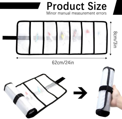 Roll Up Fishing Lure Wraps Set 2pcs Protective Tackle Organizer - Image 2