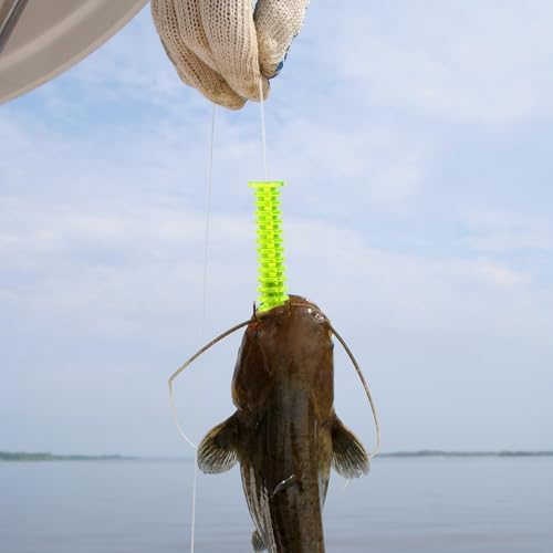 Soulchen Dip Bait Worms for Catfish Soft Swimming Lures for Catfish with Trident Hook Plastic Swim Baits Freshwater/Saltwater Plastic Swimming Lures - Image 4