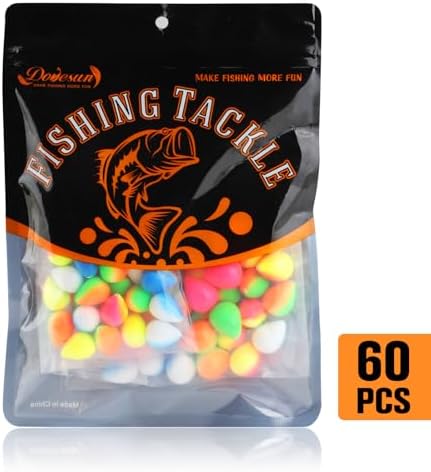 Dovesun 220/104/80/60/54/52/42pcs Pompano Rig Floats for Surf Fishing Foam Bobbers for Fishing Fly Fishing Bobbers Floats Bright Color Kit/Round/Cylindrical/Heart/Bullet/Pill/Spin Shape - Image 7