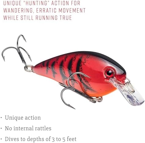 Strike King KVD 1.5 Hard Knock Fishing Lure, 3/8 oz, 3D Lifelike Eyes - Image 4