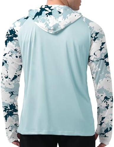Men's UPF 50+ Sun Protection Hoodie, Long Sleeve Fishing Shirt - Image 2